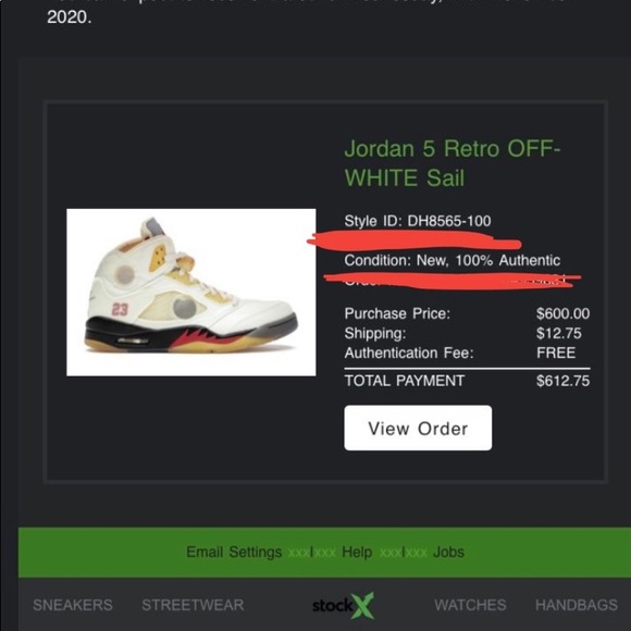 OFF-WHITE X Nike Air Jordan 5 Sail - Picture 15 of 15